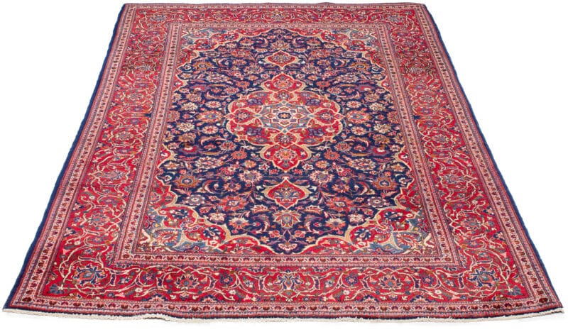 Teppich Keshan Korkwolle Antik | ca. 135 x 215 cm – Detailbild 2 – jetzt kaufen bei Lifetex-Heimtextilien.de