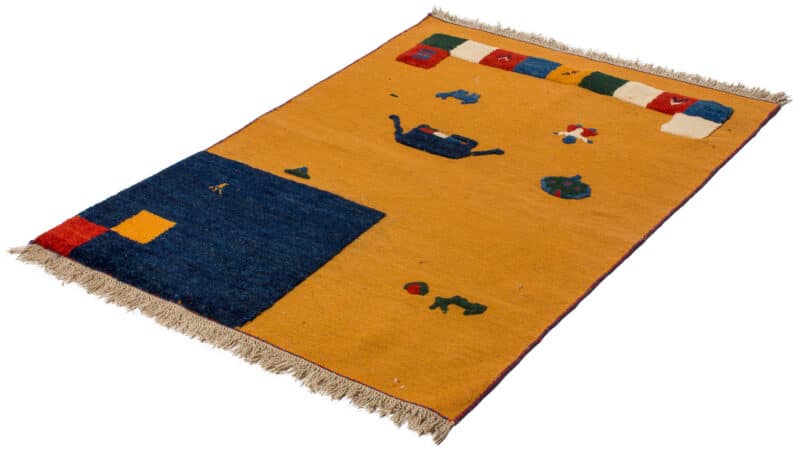 Teppich Kelim Gabbeh | ca. 100 x 140 cm – Detailbild 1 – jetzt kaufen bei Lifetex-Heimtextilien.de