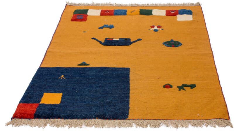 Teppich Kelim Gabbeh | ca. 100 x 140 cm – Detailbild 2 – jetzt kaufen bei Lifetex-Heimtextilien.de