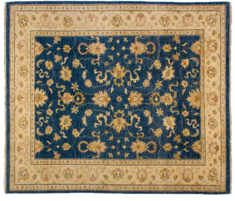 Teppich Ziegler Natur Pakistan | ca. 205 x 240 cm – jetzt kaufen bei Lifetex-Heimtextilien.de
