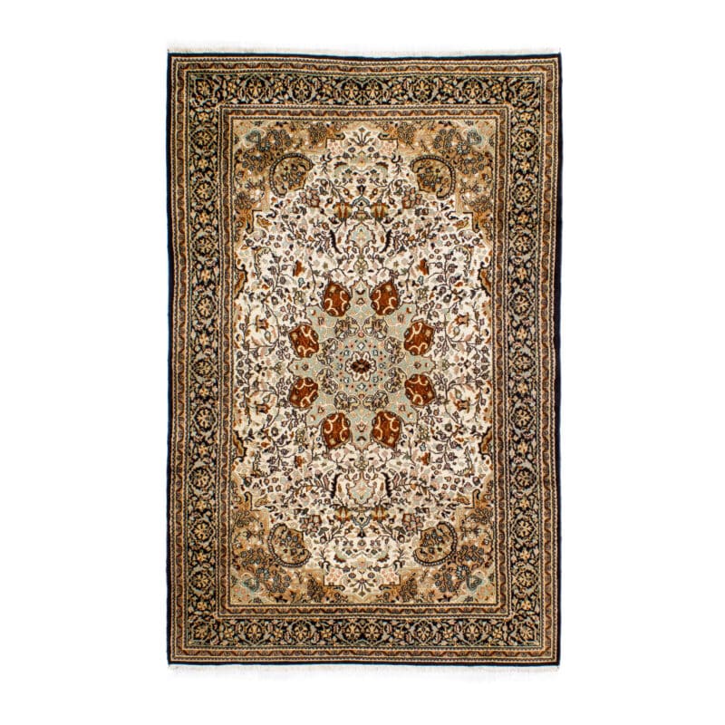 Teppich Keshan Korkwolle mit Seide | ca. 120 x 185 cm – jetzt kaufen bei Lifetex-Heimtextilien.de