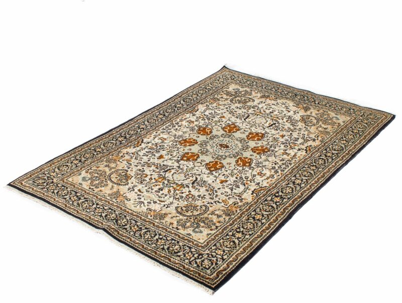 Teppich Keshan Korkwolle mit Seide | ca. 120 x 185 cm – Detailbild 1 – jetzt kaufen bei Lifetex-Heimtextilien.de