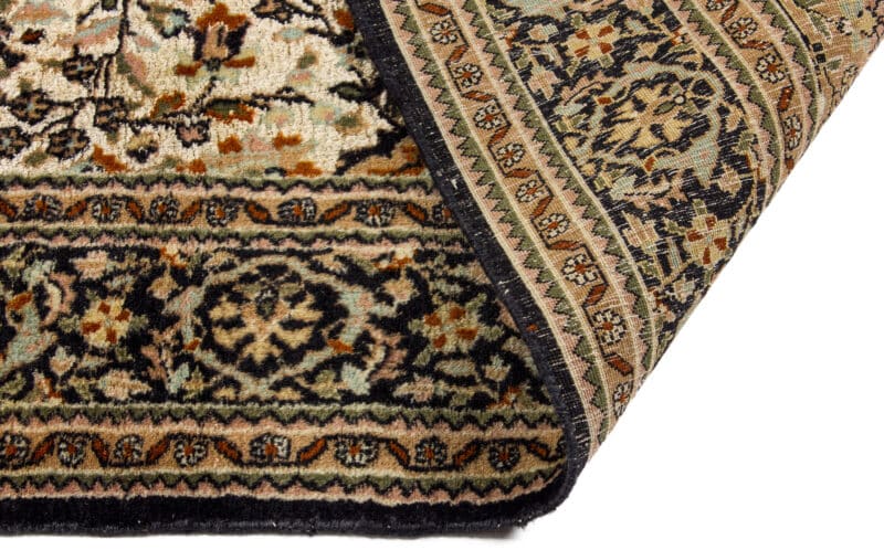 Teppich Keshan Korkwolle mit Seide | ca. 120 x 185 cm – Detailbild 3 – jetzt kaufen bei Lifetex-Heimtextilien.de