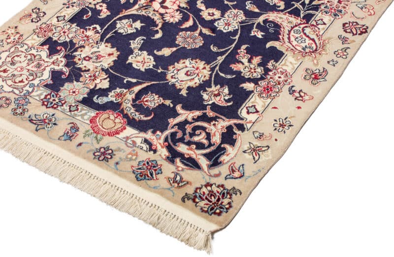 Teppich Nain 4L Wolle & Seide auf Seide | ca. 70 x 170 cm – Detailbild 2 – jetzt kaufen bei Lifetex-Heimtextilien.de