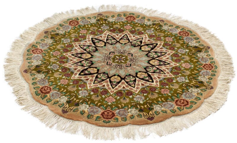 Teppich Täbriz 50R | ca. 100 cm rund – Detailbild 1 – jetzt kaufen bei Lifetex-Heimtextilien.de