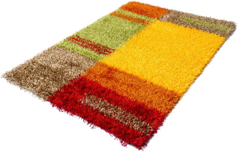 Teppich Shaggy Pasadena | Gelb-Rot – Detailbild 1 – jetzt kaufen bei Lifetex-Heimtextilien.de