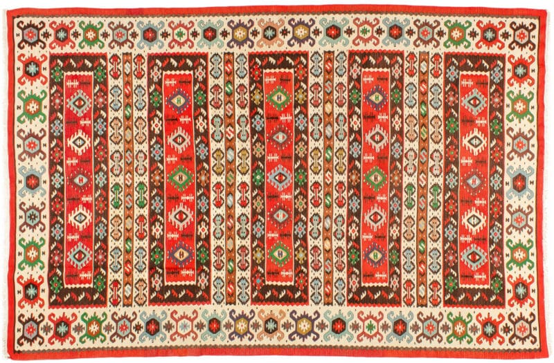 Teppich Poshti Kelim Ghashghai | ca. 50 x 50 cm – jetzt kaufen bei Lifetex-Heimtextilien.de