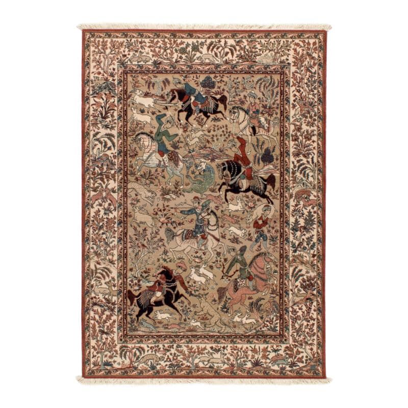 Teppich Jagdszene Bild | ca. 140 x 195 cm – jetzt kaufen bei Lifetex-Heimtextilien.de