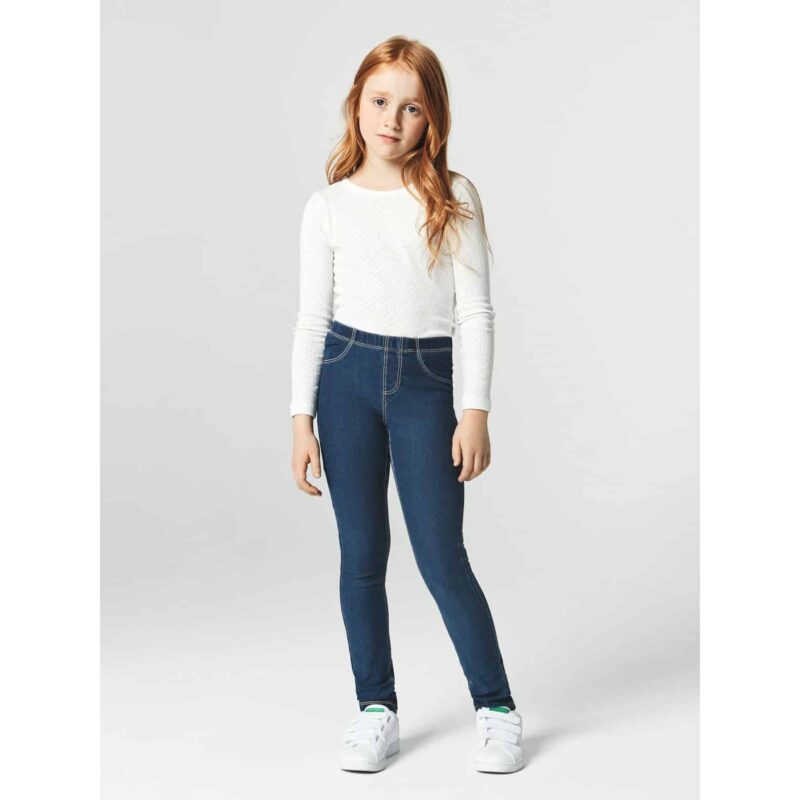 NAME IT Mädchen Stretch-Leggings Nittille im Jeans Look Hose – Detailbild 5 – jetzt kaufen bei Lifetex-Heimtextilien.de