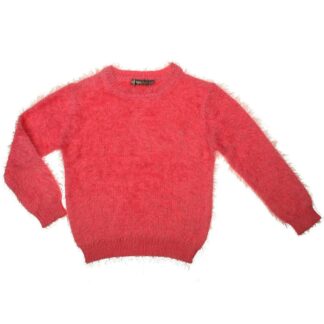 DIRKJE GIRLS Mädchen Kuschelpullover mit extra flauschigem Fell-Look in Rosarot – jetzt kaufen bei Lifetex-Heimtextilien.de