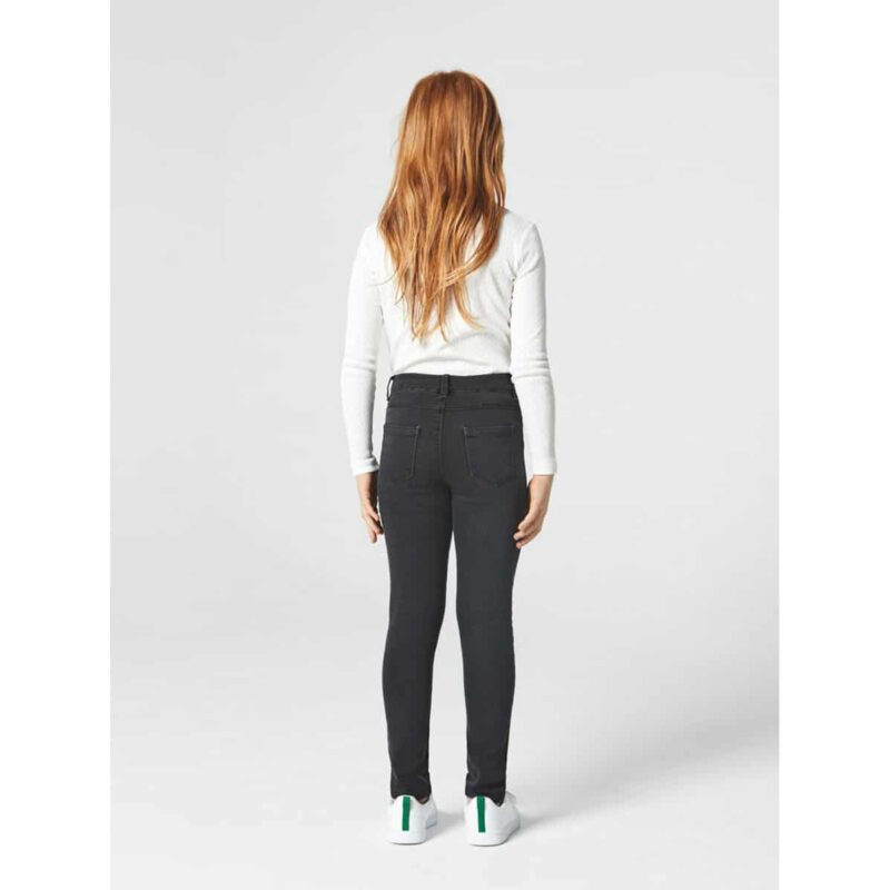NAME IT Mädchen Power-Stretch-Jeans Hose Nittera Skinny DNM in Grau – Detailbild 5 – jetzt kaufen bei Lifetex-Heimtextilien.de