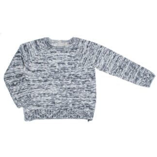 NAME IT Mädchen Strickpullover Nica meliert in Grau/Weiß – jetzt kaufen bei Lifetex-Heimtextilien.de