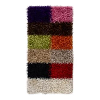 Teppich Brücke Shaggy Multicolor | ca. 70 x 140 cm – jetzt kaufen bei Lifetex-Heimtextilien.de