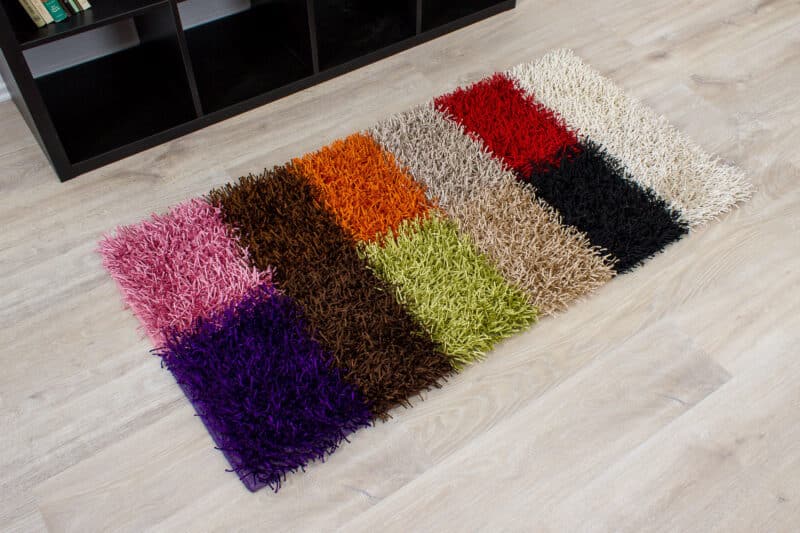 Teppich Brücke Shaggy Multicolor | ca. 70 x 140 cm – Detailbild 1 – jetzt kaufen bei Lifetex-Heimtextilien.de