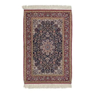 Teppich Isfahan Korkwolle mit Seide auf Seide | ca. 110 x 170 cm – jetzt kaufen bei Lifetex-Heimtextilien.de