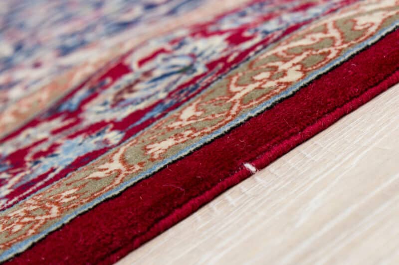 Teppich Isfahan Korkwolle mit Seide auf Seide | ca. 110 x 170 cm – Detailbild 3 – jetzt kaufen bei Lifetex-Heimtextilien.de