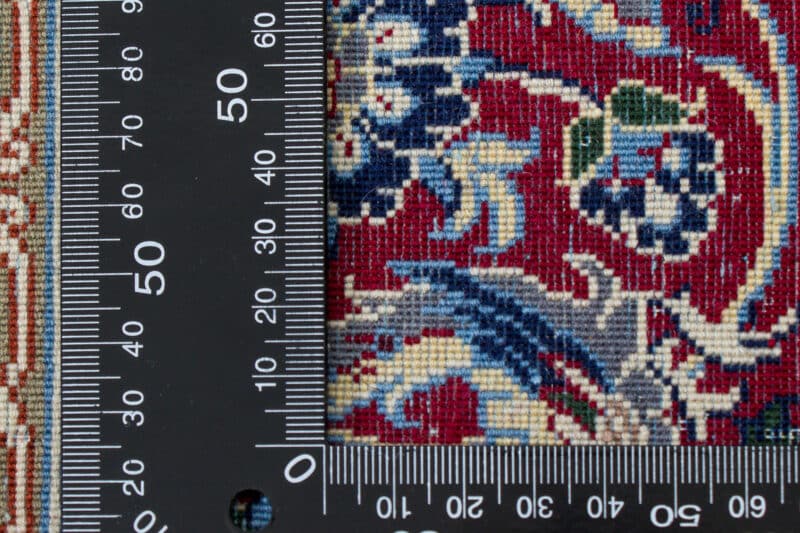 Teppich Isfahan Korkwolle mit Seide auf Seide | ca. 110 x 170 cm – Detailbild 5 – jetzt kaufen bei Lifetex-Heimtextilien.de