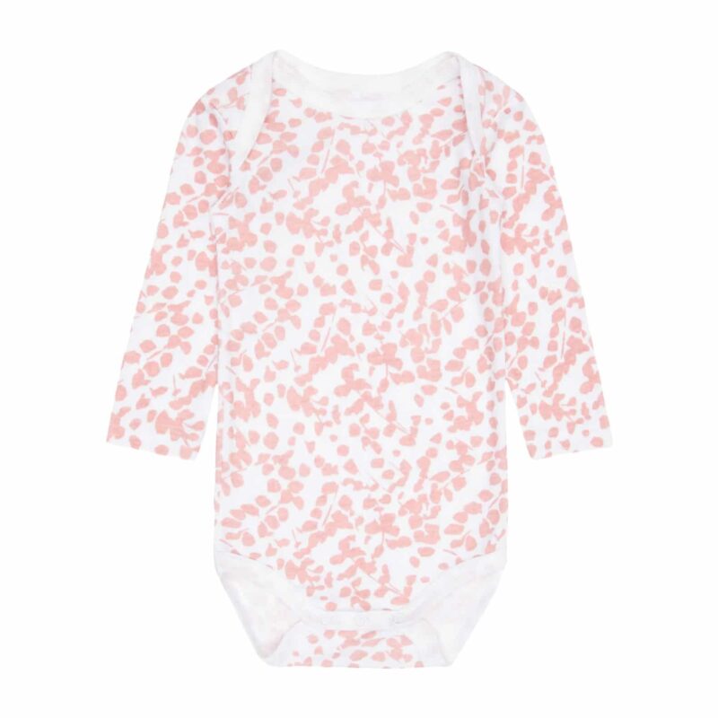 NAME IT 3er Pack Baby-Mädchen Langarm Bodies "Leaf" in Rosa – Detailbild 1 – jetzt kaufen bei Lifetex-Heimtextilien.de