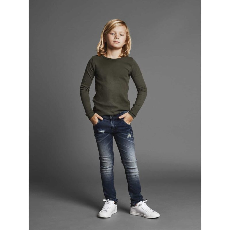 NAME IT Jungen Jeans Hose "SILAS" Slim Fit | Destroyed Details – Detailbild 2 – jetzt kaufen bei Lifetex-Heimtextilien.de