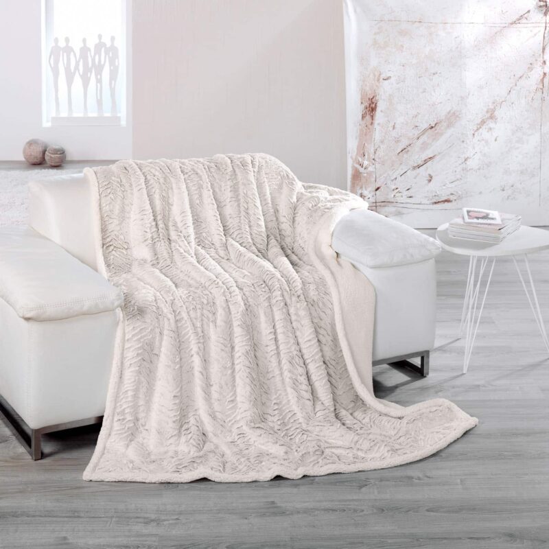 GOLDMOND HOME Phobos Wohndecke Felloptik Doubleface 150 x 200 cm – Detailbild 2 – jetzt kaufen bei Lifetex-Heimtextilien.de