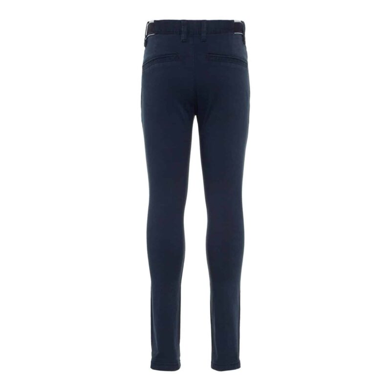NAME IT Jungen Twill Stoff Hose "nkmSILAS Twitapos" | Elastic Slim Fit – Detailbild 2 – jetzt kaufen bei Lifetex-Heimtextilien.de