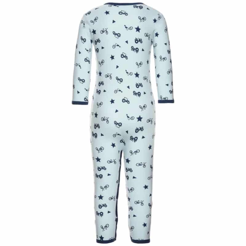 NAME IT 2er Pack Jungen Schlafanzug Traktor mit Druckknöpfen in Blau – Detailbild 1 – jetzt kaufen bei Lifetex-Heimtextilien.de