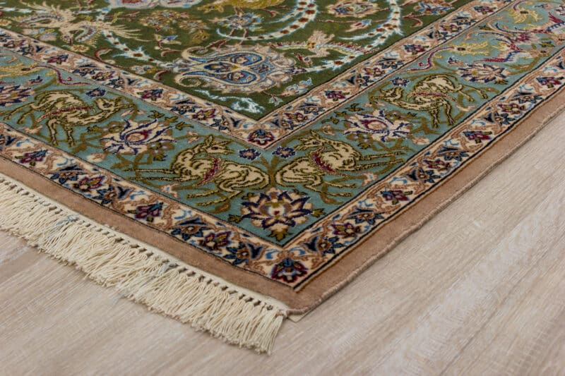 Teppich Isfahan Alt mit Seide | ca. 115 x 175 cm – Detailbild 2 – jetzt kaufen bei Lifetex-Heimtextilien.de