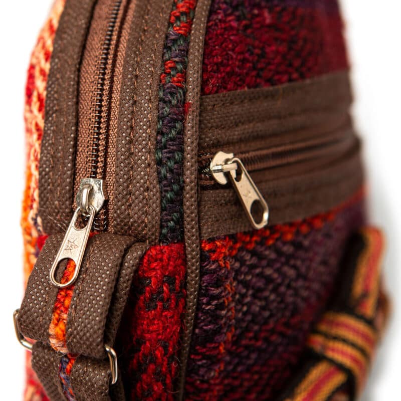 JAMAX.life Jila UT2 Umhängetasche rund, ca. 25x25x5 cm, orientalische Handarbeit – Detailbild 2 – jetzt kaufen bei Lifetex-Heimtextilien.de
