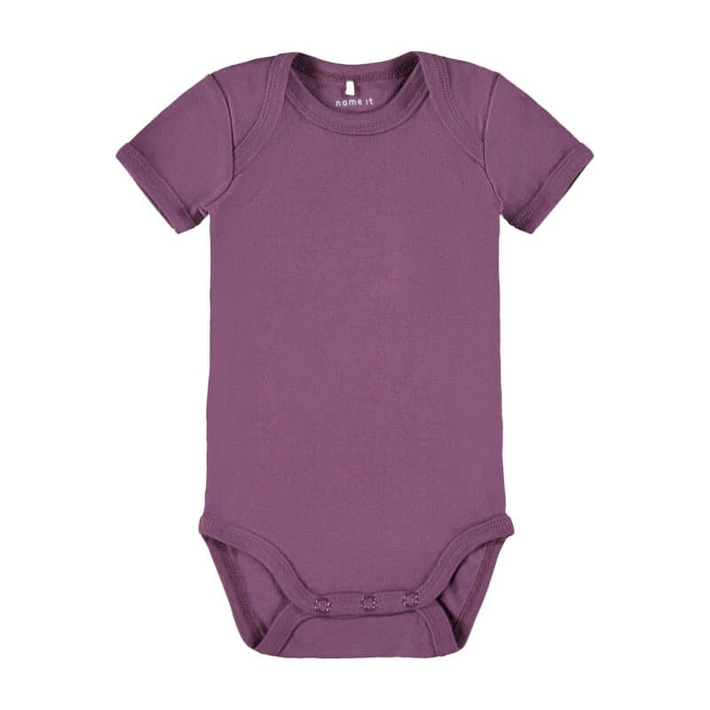 NAME IT 3er Pack Baby-Mädchen Kurzarm Bodies Blumen in Weiß/Violett – Detailbild 1 – jetzt kaufen bei Lifetex-Heimtextilien.de