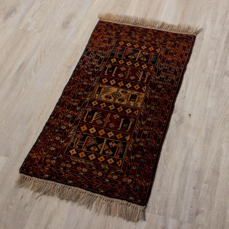 Teppich Poshti Belutsch alt | ca. 50 x 85 cm – Detailbild 1 – jetzt kaufen bei Lifetex-Heimtextilien.de