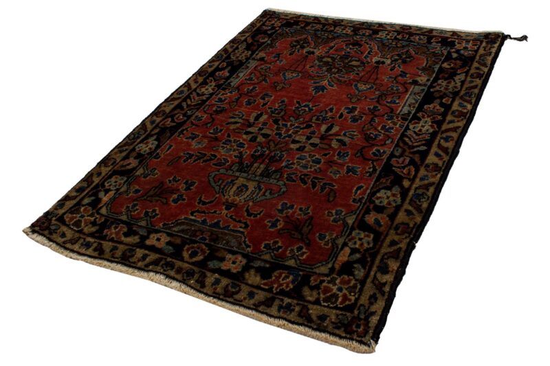 Teppich Amerikanischer Sarough alt | ca. 60 x 80 cm – Detailbild 1 – jetzt kaufen bei Lifetex-Heimtextilien.de