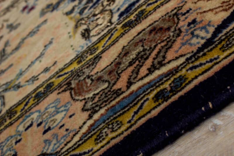 Bildteppich Tiermotiv Ghom Korkwolle | ca. 110 x 125 cm – Detailbild 3 – jetzt kaufen bei Lifetex-Heimtextilien.de