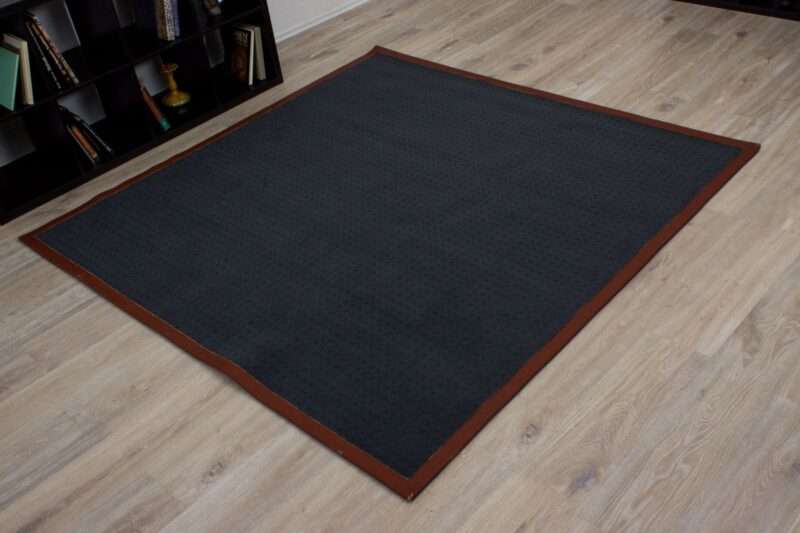 Designteppich quadratisch mit Lederbordüre B-Ware | ca. 200 x 200 cm – Detailbild 1 – jetzt kaufen bei Lifetex-Heimtextilien.de