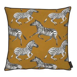 APELT Zierkissen Samuel 45x45 cm braun / schwarz / weiß – jetzt kaufen bei Lifetex-Heimtextilien.de