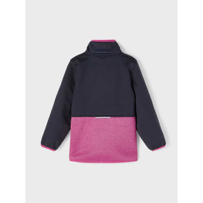NAME IT Mini Mädchen Softshell Jacke Nmfmada Übergangsjacke Regenjacke in Dunkelblau/Rosa – Detailbild 4 – jetzt kaufen bei Lifetex-Heimtextilien.de