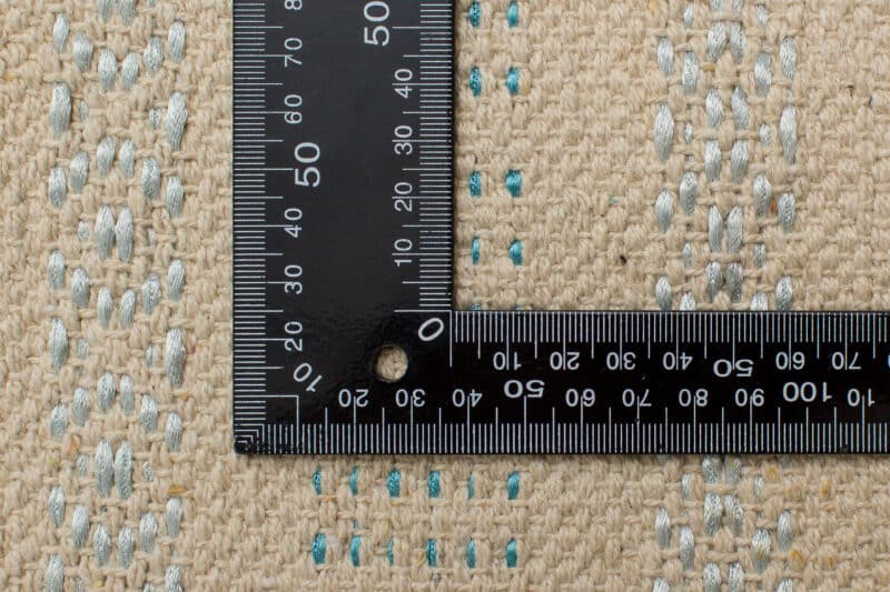 Teppich Kelim Modern Streifen Metallic-Effekt | ca. 120 x 180 cm – Detailbild 5 – jetzt kaufen bei Lifetex-Heimtextilien.de