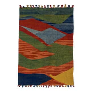 Teppich Kelim Modern Abstrakt | ca. 135 x 195 cm – jetzt kaufen bei Lifetex-Heimtextilien.de