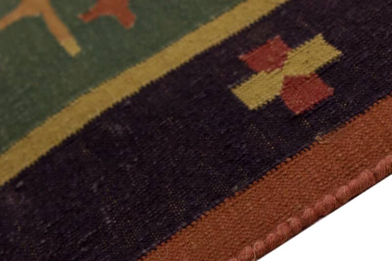Teppich Kelim Geometrisch mit Bordüre | ca. 120 x 180 cm – Detailbild 3 – jetzt kaufen bei Lifetex-Heimtextilien.de