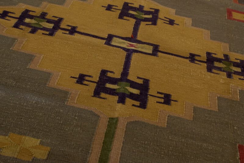 Teppich Kelim Geometrisch mit Bordüre | ca. 120 x 180 cm – Detailbild 4 – jetzt kaufen bei Lifetex-Heimtextilien.de