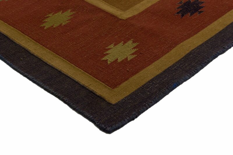 Teppich Kelim Geometrisch mit Bordüre | ca. 120 x 180 cm – Detailbild 2 – jetzt kaufen bei Lifetex-Heimtextilien.de