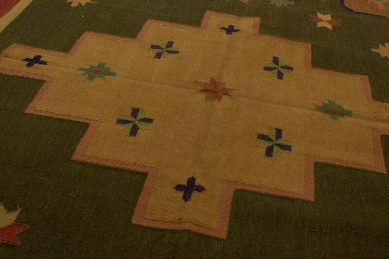 Teppich Kelim Geometrisch mit Bordüre | ca. 120 x 180 cm – Detailbild 4 – jetzt kaufen bei Lifetex-Heimtextilien.de