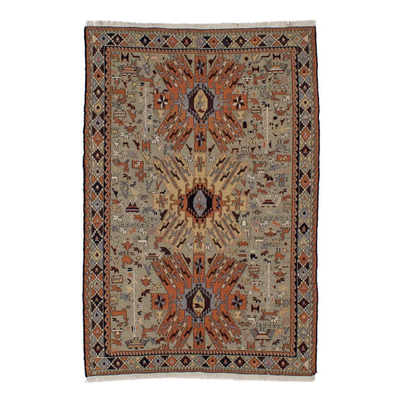 Teppich Kelim Senneh | ca. 130 x 195 cm – jetzt kaufen bei Lifetex-Heimtextilien.de