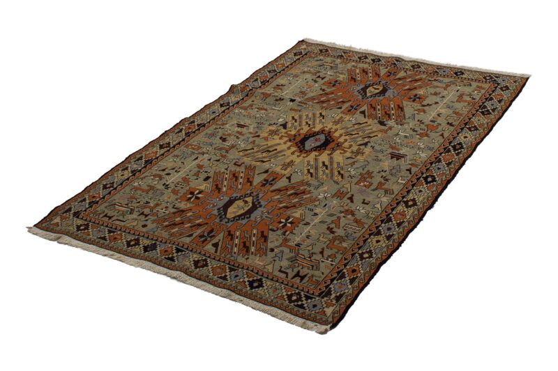 Teppich Kelim Senneh | ca. 130 x 195 cm – Detailbild 1 – jetzt kaufen bei Lifetex-Heimtextilien.de