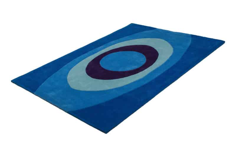 Designteppich Modern Kreise Auge | ca. 170 x 240 cm – Detailbild 1 – jetzt kaufen bei Lifetex-Heimtextilien.de
