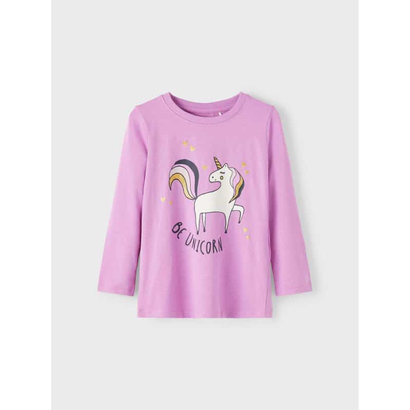 NAME IT Mini Mädchen Nmfonexia Langarm Shirt Top Einhorn Katze Leopard – Detailbild 1 – jetzt kaufen bei Lifetex-Heimtextilien.de