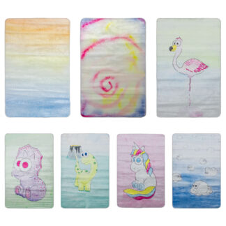 MYRINES DOODLES Kinderteppich Aquarell-Motiv – jetzt kaufen bei Lifetex-Heimtextilien.de