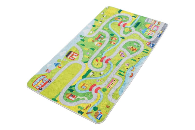 Kinderteppich Spielteppich Straße | ca. 80 x 150 cm – Detailbild 1 – jetzt kaufen bei Lifetex-Heimtextilien.de