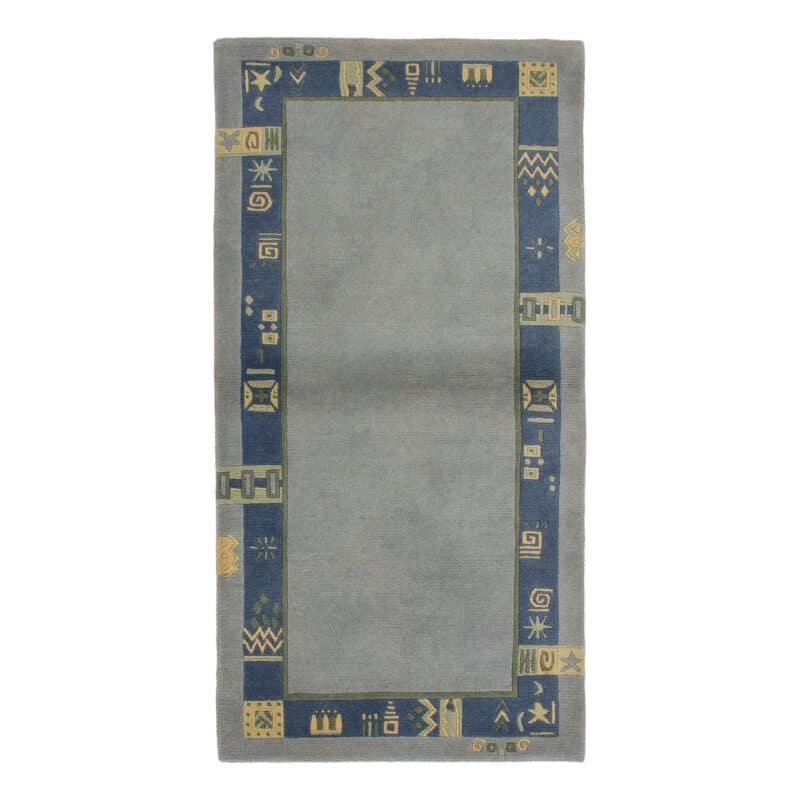 Teppich Brücke Nepal modern mit Bordüre | ca. 75 x 145 cm – jetzt kaufen bei Lifetex-Heimtextilien.de