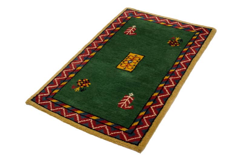 Teppich Brücke Gabbeh mit Bordüre | ca. 75 x 135 cm – Detailbild 1 – jetzt kaufen bei Lifetex-Heimtextilien.de