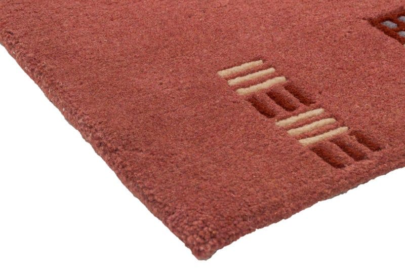 Teppich Brücke Nepali modern | ca. 70 x 135 cm – Detailbild 2 – jetzt kaufen bei Lifetex-Heimtextilien.de